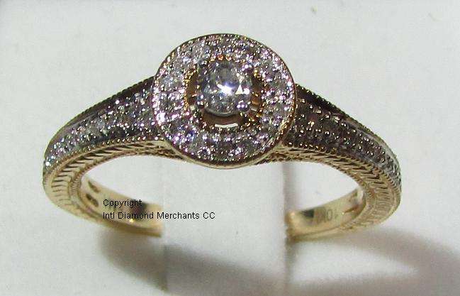 **UNBEATABLE VALUE [R26412]** HIGH QUALITY [0.400ct] DIAMOND RING [3.122g] YELLOW GOLD - BUY SAFE
