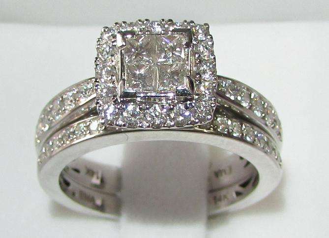 **JAW DROPPING [R74183]** INVISIBLE [VS] DESIGN [1.400ct] DIAMOND RING [7.830g] WHITE GOLD -BUY SAFE