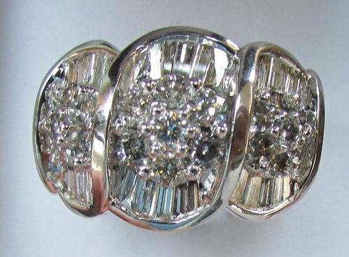 **PURE CRAFTMANSHIP [R79285]** BAGUETTE STYLE [2.290ct] DIAMOND RING [10.014g] WHITE GOLD - BUY SAFE