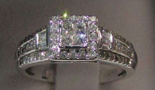 **EXTRAORDINARY [R41235]** INVISIBLE DESIGNER [0.800ct] DIAMOND RING [4.037g] WHITE GOLD - BUY SAFE