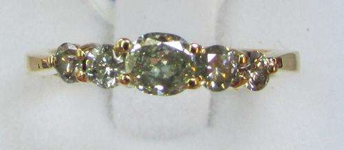 **5 DIAMONDS [R20784]** ROUND CUT DESIGNER [0.600ct] DIAMOND RING [YELLOW GOLD] - BUY SAFE