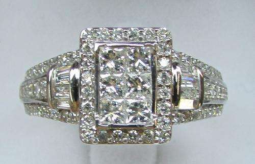 **JAW DROPPING [R79855]** INVISIBLE [VS] DESIGN [1.505ct] DIAMOND RING [4.452g] WHITE GOLD -BUY SAFE