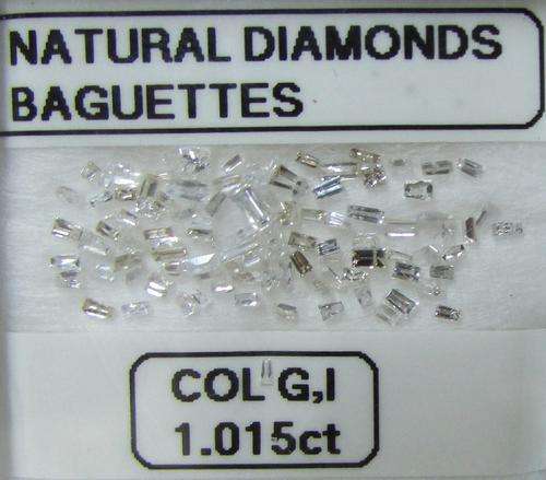 **GORGEOUS DIAMONDS** SPARKLING [1.015ct] BAGUETTE CUT [SI1 CLARITY] DIAMOND FROM R1 - BUY SAFE