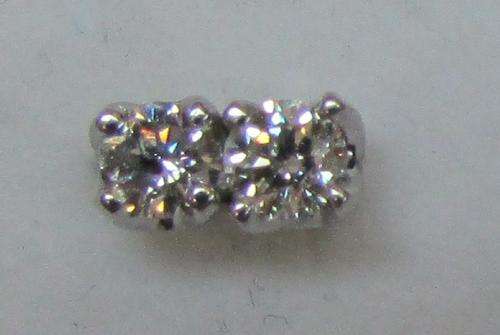 **GORGEOUS [R26287]** DESIGNER SPARKLING [0.405ct] DIAMOND EARRINGS [WHITE GOLD] - BUY SAFE
