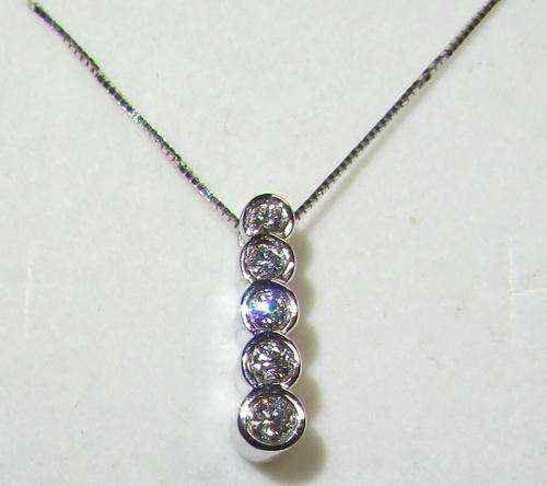 **SUPER PROMO [R28637]** DIAMOND PENDANT + CHAIN! [0.325ct] ROUND CUT [WHITE GOLD] - BUY SAFE