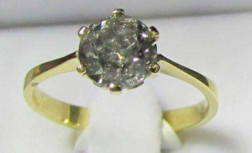**BARGAIN BUY [R38954]** OUR FAMOUS 1CT DIAMOND SOLITAIRE RING [1.150ct] YELLOW GOLD - BUY SAFE