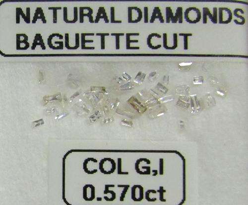 **GORGEOUS DIAMONDS** SPARKLING [0.510ct] BAGUETTE CUT [SI1 CLARITY] DIAMOND FROM R1 - BUY SAFE