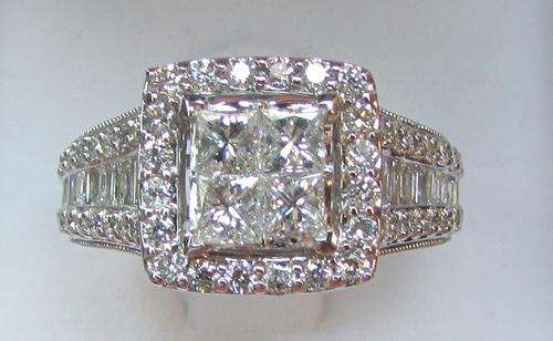 **JAW DROPPING [R65438]** INVISIBLE [VS] DESIGN [1.550ct] DIAMOND RING [4.762g] WHITE GOLD -BUY SAFE