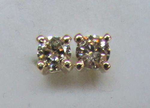 **GORGEOUS [R26287]** DESIGNER SPARKLING [0.378ct] DIAMOND EARRINGS [YELLOW GOLD] -  BUY SAFE