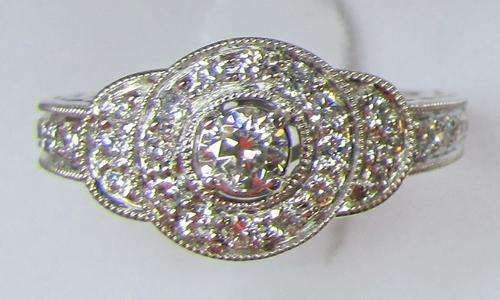 **LUXURY [R49807]** EXCLUSIVE DESIGN [1.010ct] DIAMOND RING [4.770g] WHITE GOLD - BUY SAFE