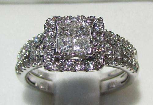**JAW DROPPING [R74183]** INVISIBLE [VS] DESIGN [1.500ct] DIAMOND RING [5.965g] WHITE GOLD -BUY SAFE