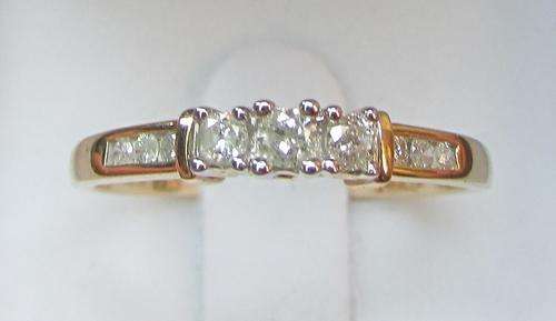 **ENGAGEMENT RING [R30563]** HIGH QUALITY [0.442ct] DIAMOND RING [1.944g] YELLOW GOLD - BUY SAFE