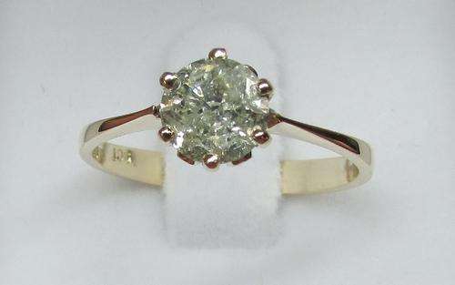 **BARGAIN BUY [R40588]** OUR FAMOUS 1CT DIAMOND SOLITAIRE RING [1.015ct] YELLOW GOLD - BUY SAFE