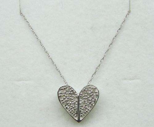 **VALENTINE SPECIAL [R20637]** DIAMOND PENDANT + CHAIN! [0.205ct] ROUND CUT [WHITE GOLD] - BUY SAFE