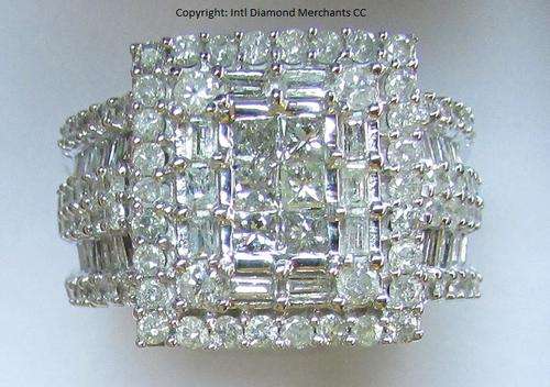 **MASSIVE DEAL [R64327]** INVISIBLE DESIGN [2.250ct] DIAMOND RING [9.445g] WHITE GOLD - BUY SAFE