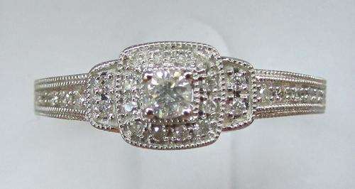 **SCINTILLATING [R34698]** EYE CLEAN [0.500ct] DIAMOND DESIGNER RING [3.214g] WHITE GOLD - BUY SAFE