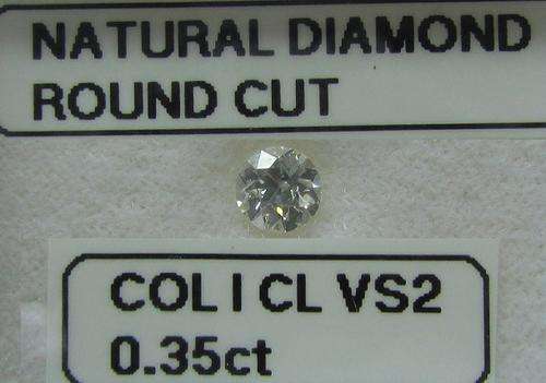 **NATURAL DIAMOND** SPARKLING [0.350ct] ROUND CUT [ I / VS2 ] DIAMOND STARTING AT R1 - BUY SAFE