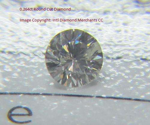 **CERTIFIED** SCINTILLATING [0.264ct] ROUND CUT [ COLOUR G ] DIAMOND AT R1 NO RESERVE - BUY SAFE