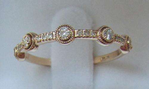 **TOP DEAL [R20385]** HIGH QUALITY [0.225ct] DESIGNER DIAMOND BAND [ROSE GOLD] - BUY SAFE