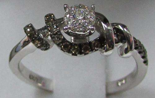 **STUNNING [R25862]** 2 TONE DESIGN DIAMOND [0.400ct] BAND [2.832g] WHITE GOLD - BUY SAFE