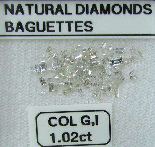 **LOOSE DIAMONDS** SCINTILLATING [1.020ct] BAGUETTE CUT [SI1 CLARITY] DIAMONDS FROM R1 - BUY SAFE