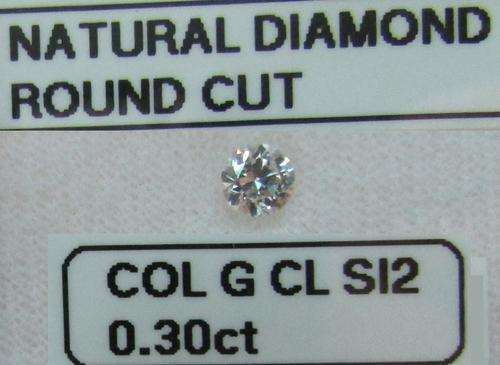 **NATURAL DIAMOND** SPARKLING [0.300ct] ROUND CUT [ G / SI2 ] DIAMOND STARTING AT R1 - BUY SAFE