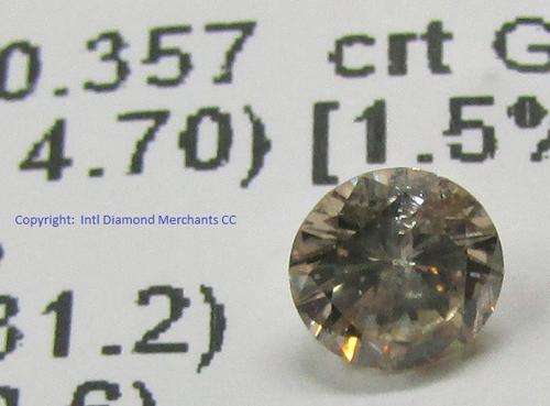 **DIA CERTIFIED** SCINTILLATING [0.357ct] ROUND CUT DIAMOND AT R1 NO RESERVE - BUY SAFE