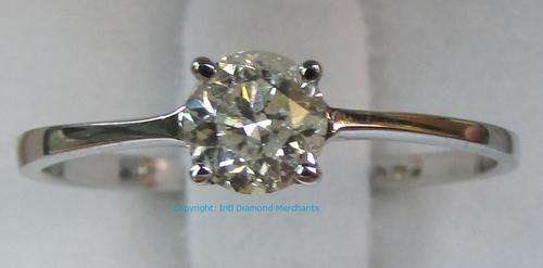 **1/2ct SPECIAL [R28457]** ROUND CUT [0.520ct] SOLITAIRE DIAMOND RING [WHITE GOLD] - BUY SAFE