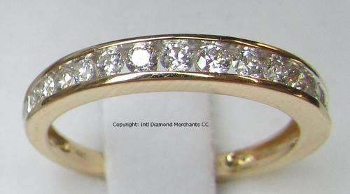 **TOP DEAL [R23419]** HIGH [H / SI] QUALITY [0.400ct] DIAMOND CHANNEL BAND [YELLOW GOLD] - BUY SAFE