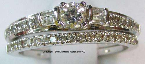 **ONCE-OFF GORGEOUS [R40258]** BRIDAL TWINSET [0.805ct] DIAMOND [H / SI1] RING [4.120g] WHITE GOLD