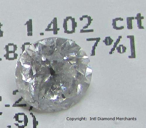 **CERTIFIED [R53941]** MASSIVE [1.402ct] ROUND CUT [COLOUR F] DIAMOND [SOUTH AFRICA] - BUY SAFE