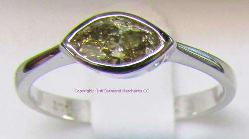 **DESIGNER [R26687]** MARQUISE CUT [0.500ct] DIAMOND [SI3] RING [WHITE GOLD] - BUY SAFE