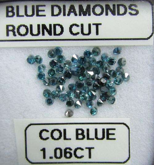**DAZZLING DIAMONDS** SPARKLING [1.060ct] ROUND CUT [BLUE DIAMONDS]  FROM R1 - BUY SAFE