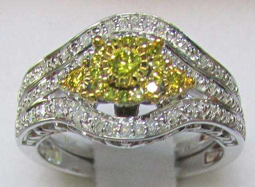 **ONCE-OFF DEAL [R31635]** BRIDAL TWINSET [0.486ct] DIAMOND RINGS [5.818g] WHITE GOLD - BUY SAFE