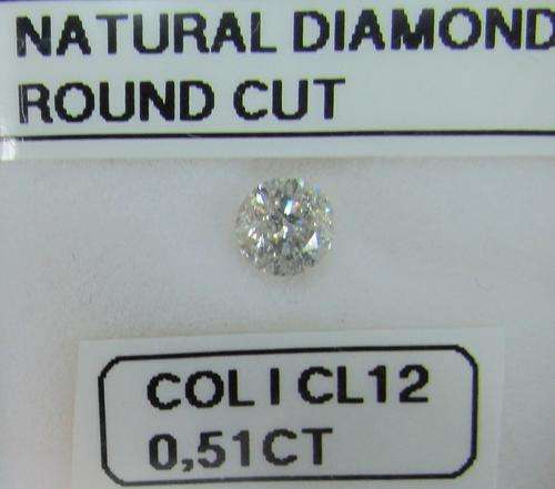 **NATURAL DIAMOND** 1/2ct DEAL [0.510ct] ROUND CUT [ COLOUR I ] DIAMOND STARTING AT R1 -BUY SAFE