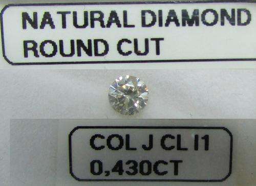 **NATURAL DIAMOND** SPARKLING [0.430ct] ROUND CUT [ COLOUR J ] DIAMOND STARTING AT R1 - BUY SAFE