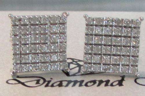 **DIAMOND CLUSTER [R29034]** MICRO PAVE SET [0.300ct] DIAMOND EARRINGS [WHITE GOLD] -  BUY SAFE