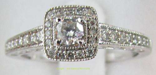 **SCINTILLATING [R34698]** EYE CLEAN [0.625ct] DIAMOND DESIGNER RING [2.738g] WHITE GOLD - BUY SAFE