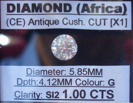 **SPARKLY** STUNNING [1.00ct] EYE CLEAN [G / SI2] CUSHION CUT DIAMOND - R1 NO RESERVE**