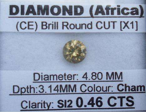 **STUNNING** [0.46ct] NATURAL [ SI2 ] ROUND CUT DIAMOND - R1 NO RESERVE**