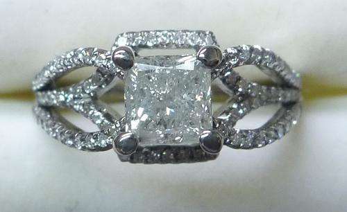 **AMAZING [R42652]** GREAT VALUE [1.550ct] NATURAL DIAMOND RING [4.159g] SOLID WHITE GOLD -BUY SAFE