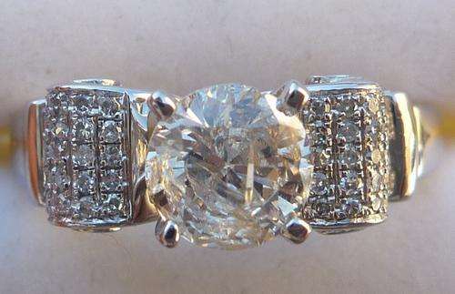 **AMAZING [R32652]** GREAT VALUE [1.320ct] NATURAL DIAMOND RING [2.931g] SOLID WHITE GOLD -BUY SAFE