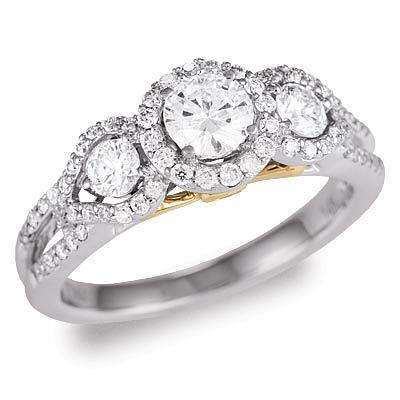 **SPARKLY [R45528]** HIGH QUALITY [1.000ct] DIAMOND RING [4.717g] SOLID WHITE GOLD - BUY SAFE