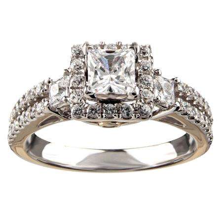 **SPARKLY [R52375]** HIGH [VS2] QUALITY [1.000ct] DIAMOND RING [4.742g] SOLID WHITE GOLD - BUY SAFE