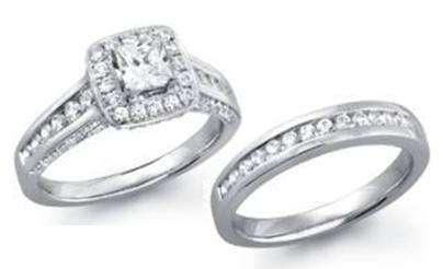 **SPARKLY [R51587]** BRIDAL  [1.00ct] DIAMOND RING [7.260g] SOLID WHITE GOLD - BUY SAFE