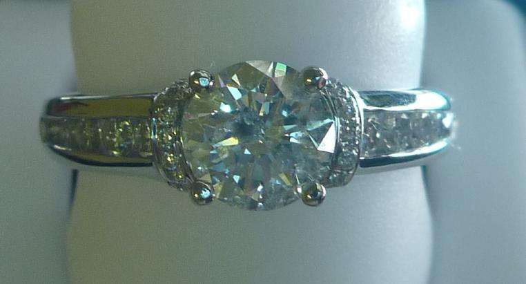 **FANTASTIC & HUGE [R105651]** DIAMOND [1.570ct] RING [4.862g] WHITE GOLD - BUY SAFE