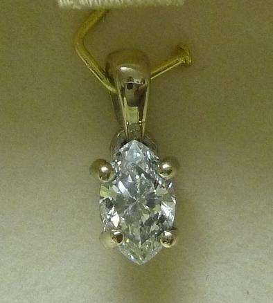 **WOW [R39528]** MARVELLOUS [0.700ct] DIAMOND PENDANT [18KT] WHITE GOLD - BUY SAFE
