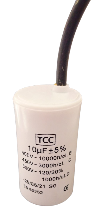 Motor Run Capacitor 10uF/450V with cable