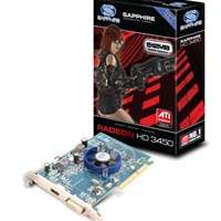 Sapphire ATI Radeon HD3450 512MB DDR2 ( DVI, TV Out + VGA Cable) , AGP