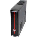 ISONIC ELEGANCE 101 SLIM ATX CHASSIS with 2 X 8cm Cooling Fan, Front usb & audio & 300W PSU, BLACK